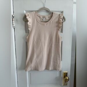 Wishlist Ruffled Tank Top - Cream